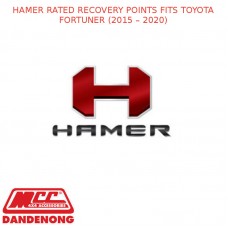 HAMER RATED RECOVERY POINTS FITS TOYOTA FORTUNER (2015 – 2020)